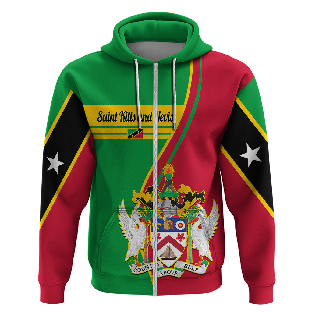 Saint Kitts and Nevis Hoodie Coat Of Arms Style LT14