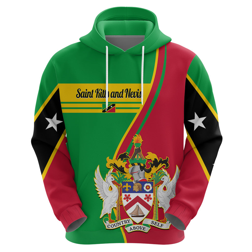 Custom Saint Kitts and Nevis Hoodie Coat Of Arms Style LT14