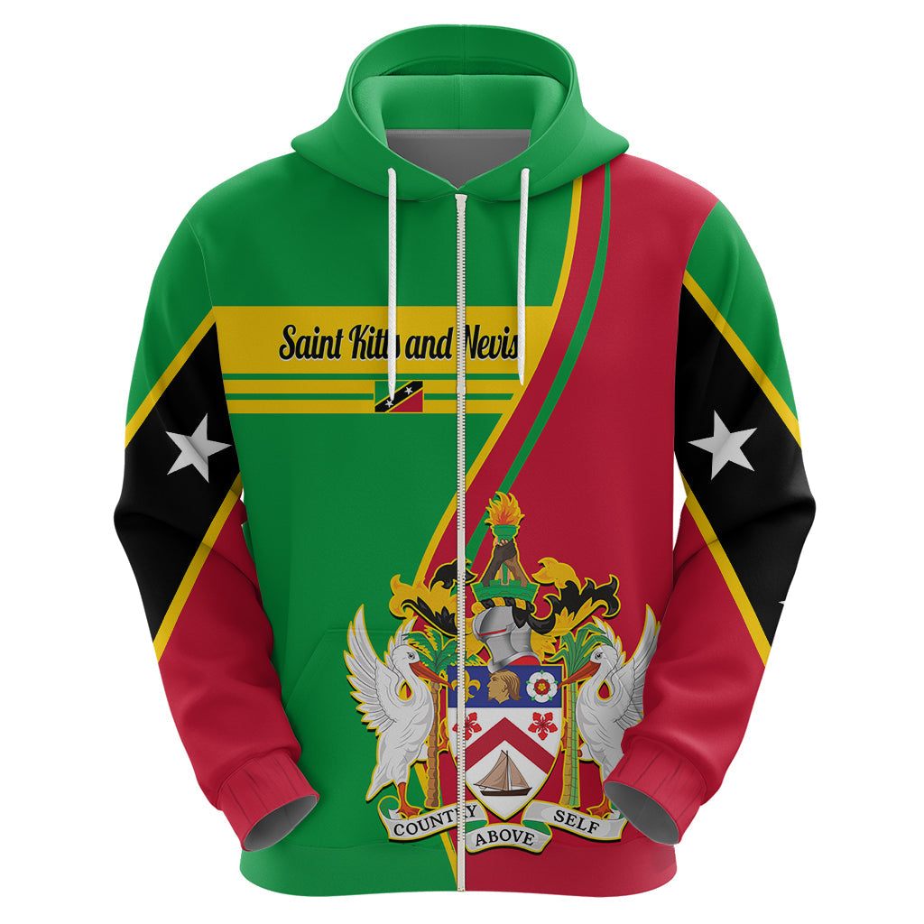 Custom Saint Kitts and Nevis Hoodie Coat Of Arms Style LT14