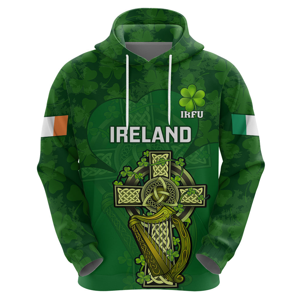 Ireland Rugby Hoodie 2023 Word Cup Celtic Cross Go Champions Irish LT14