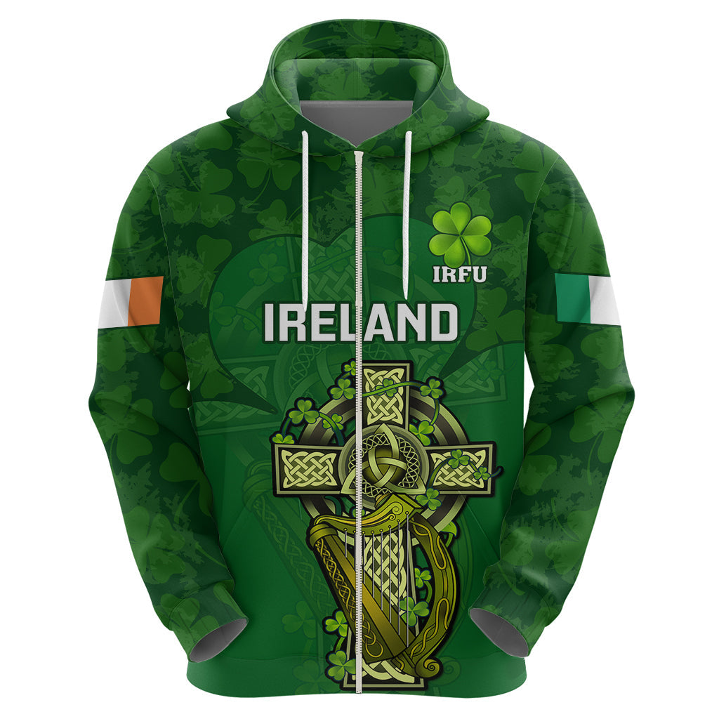 Ireland Rugby Hoodie 2023 Word Cup Celtic Cross Go Champions Irish LT14