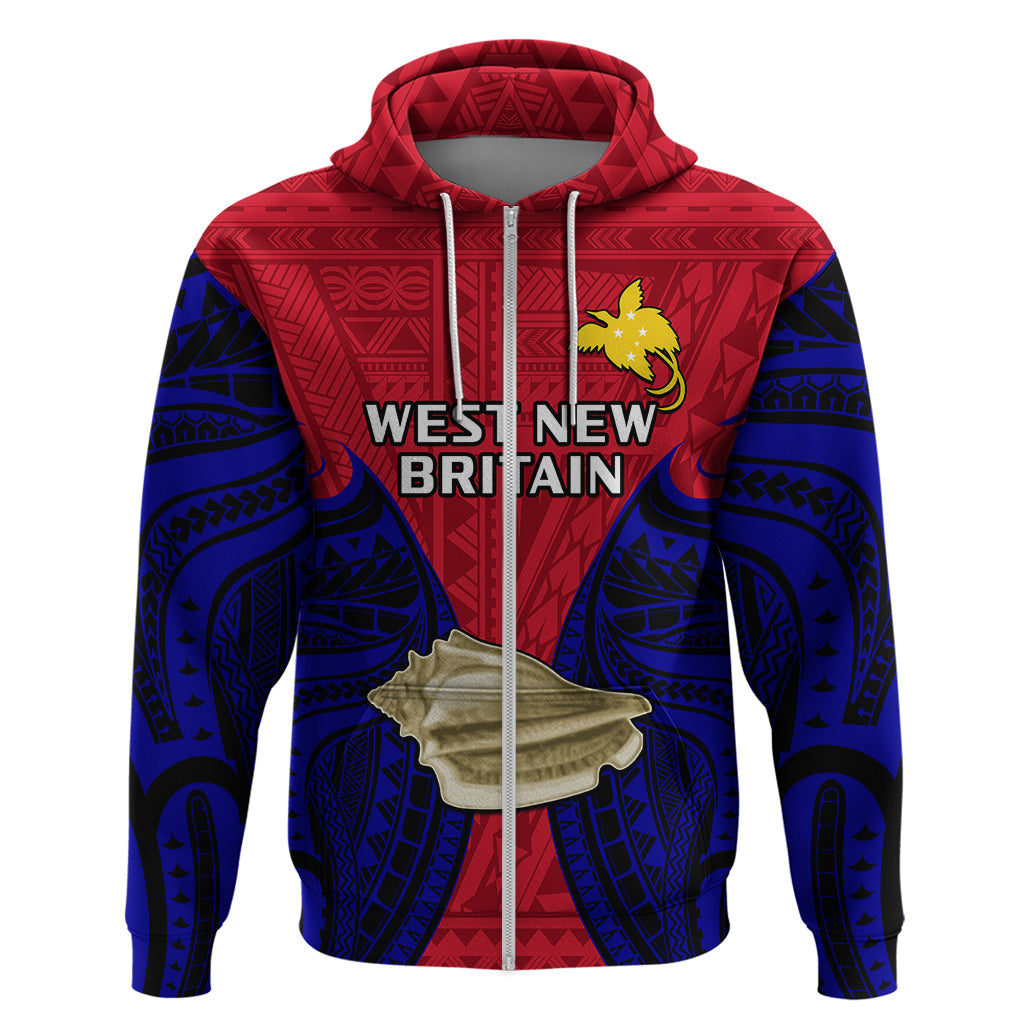 Papua New Guinea Hoodie West New Britain Province Mix Coat Of Arms Polynesian Art LT14