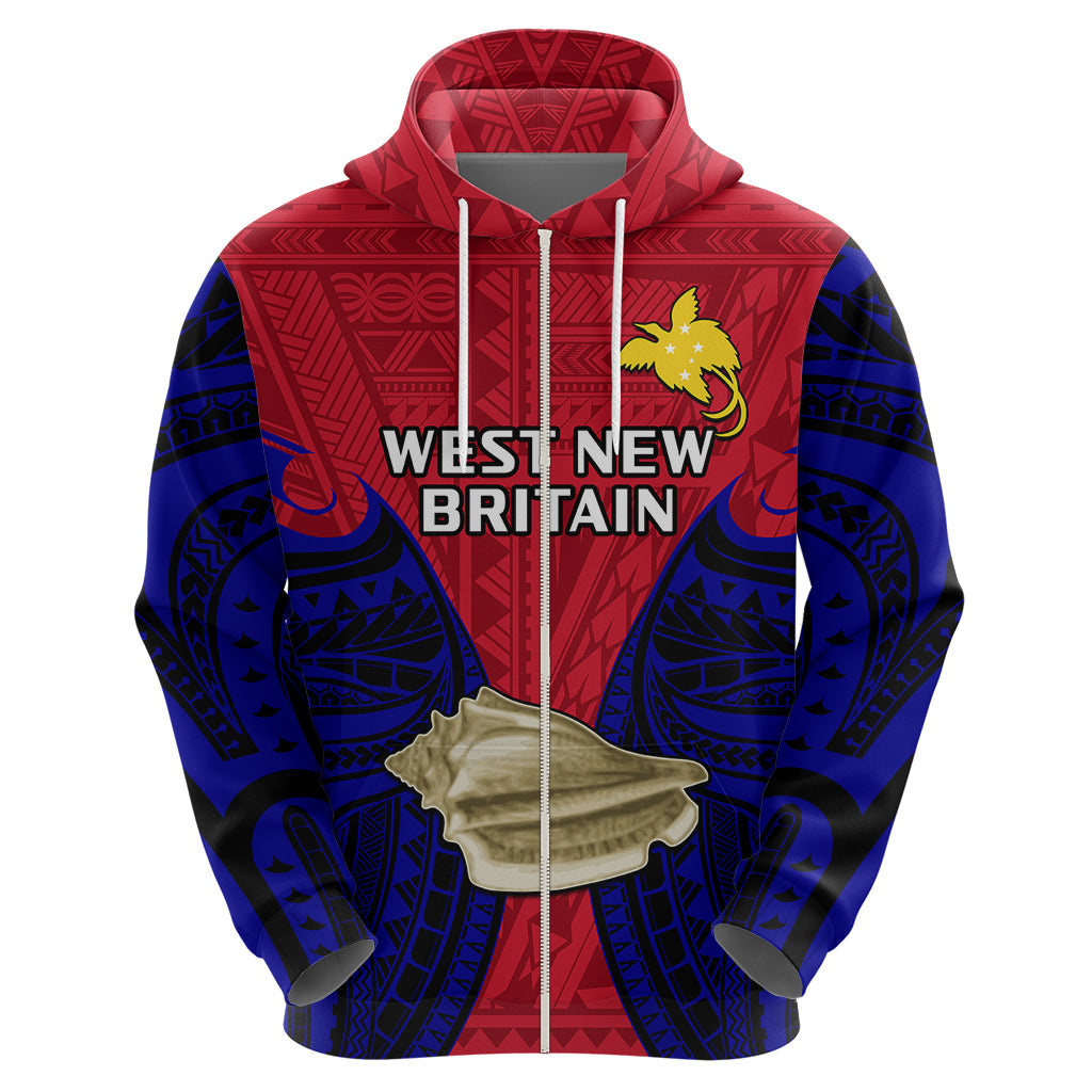 Papua New Guinea Hoodie West New Britain Province Mix Coat Of Arms Polynesian Art LT14