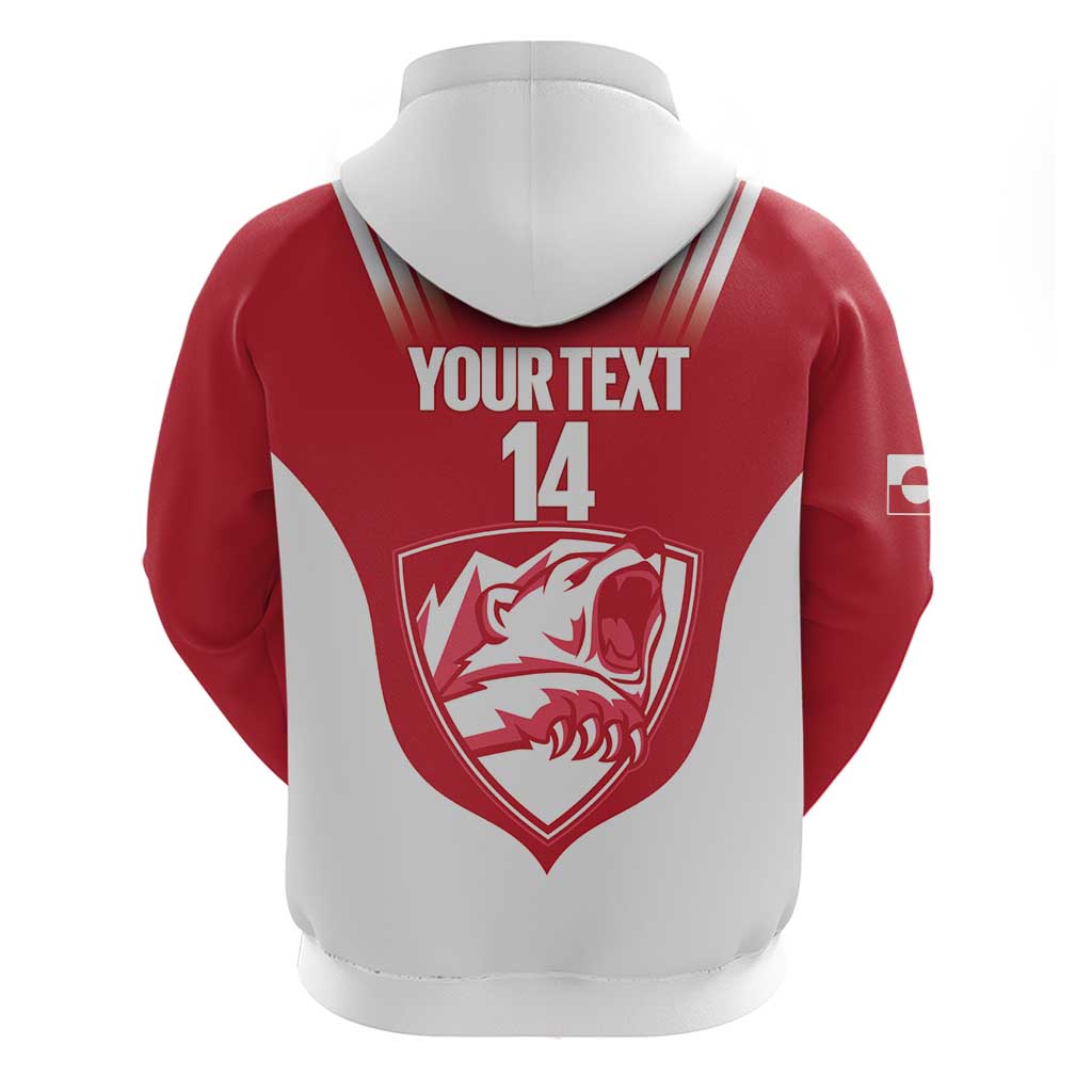 Custom Greenland Football Hoodie Come On Polar-Bamserne LT14