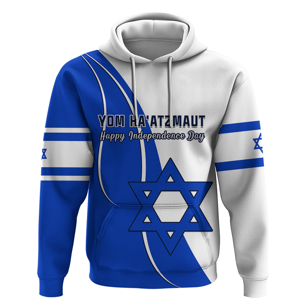 Israel Independence Day Hoodie Yom Haatzmaut Curvel Style LT14