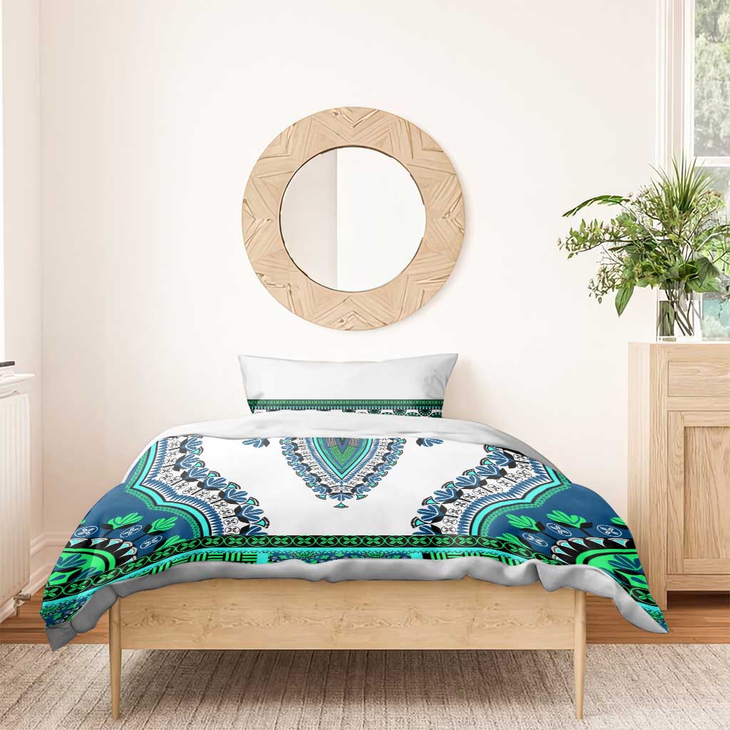 Africa Bedding Set African Dashiki Royal Turquoise Version LT14