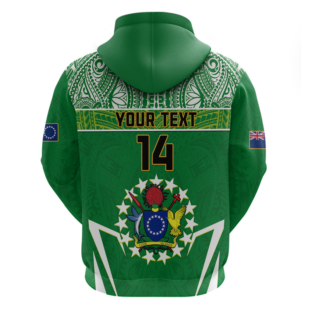 Personalised Cook Islands Football Hoodie Go Kuki Airani Polynesian Sporty Style LT14