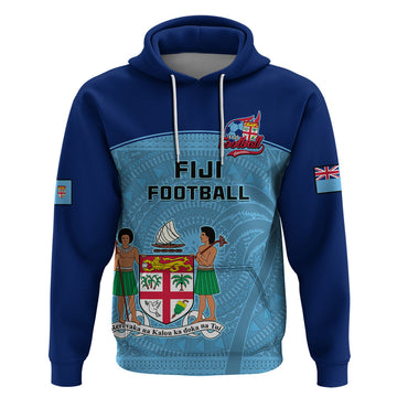 Fiji Football Hoodie Fijian Tapa Pattern Sporty Style LT14