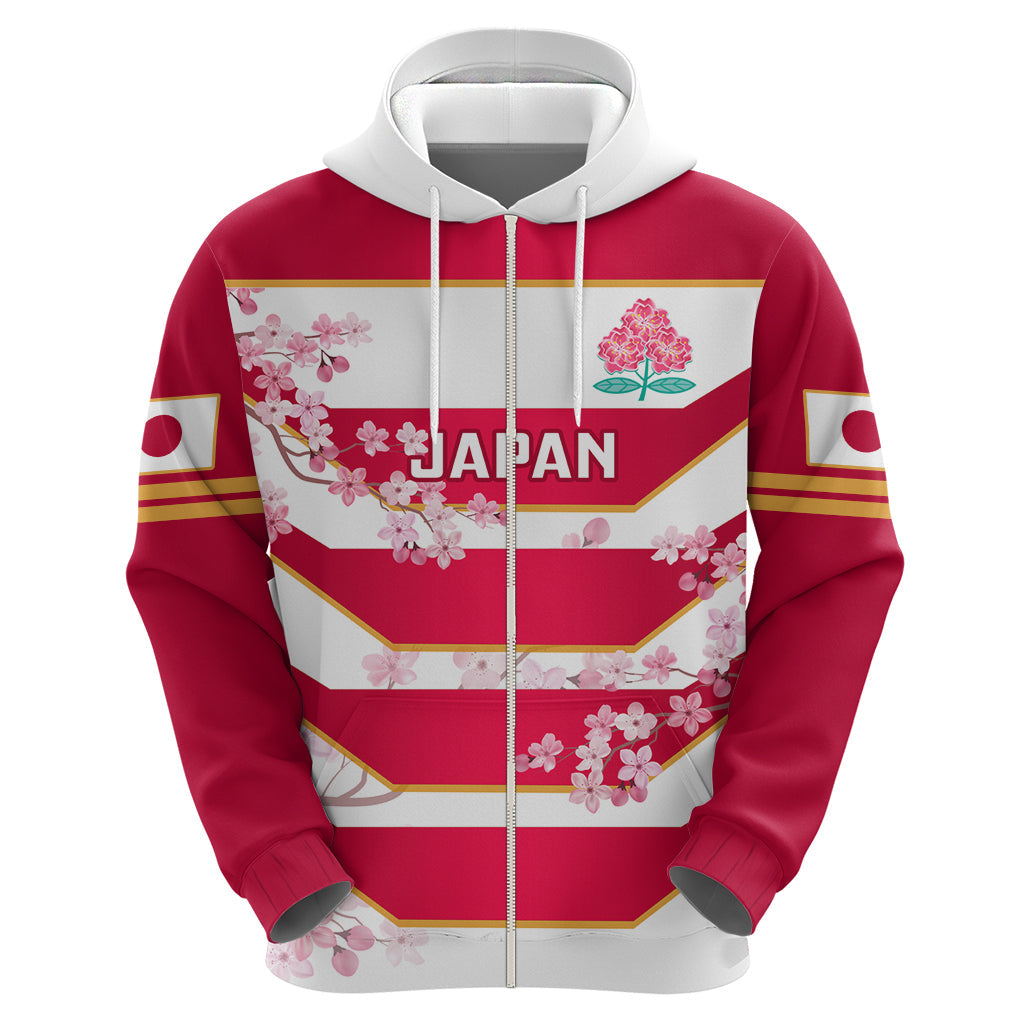 Custom Japan Rugby Hoodie 2023 Go Cherry Blossoms World Cup LT14