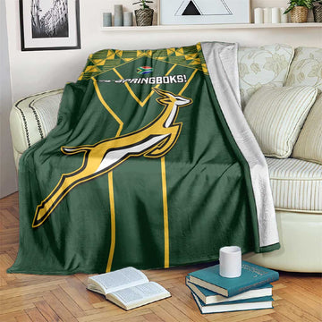 South Africa Rugby Blanket Go Champions Springboks LT14