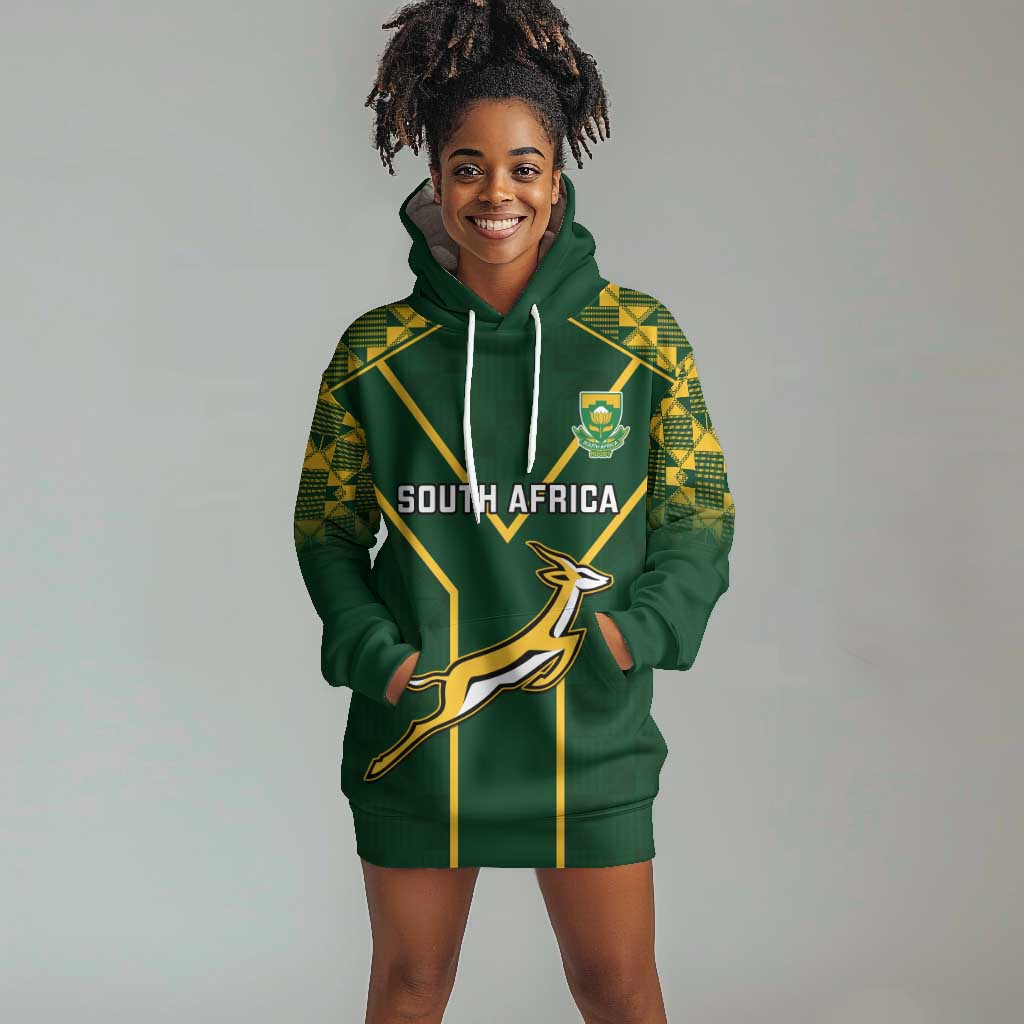 South Africa Rugby Hoodie Dress Go Champions Springboks LT14