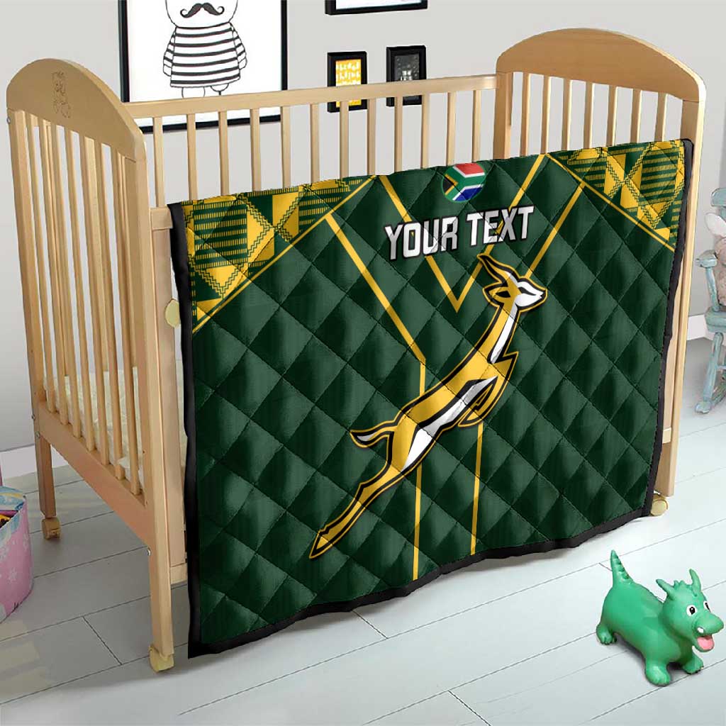 Custom South Africa Rugby Quilt Go Champions Springboks LT14