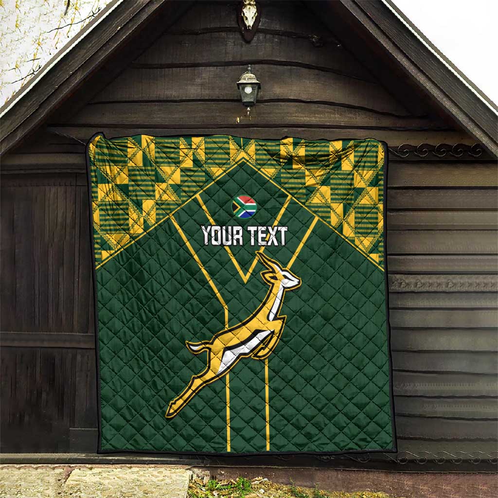 Custom South Africa Rugby Quilt Go Champions Springboks LT14