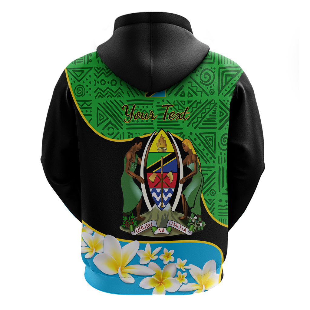 Personalised Tanzania Independence Day Hoodie Heri ya Siku ya Uhuru African Pattern LT14