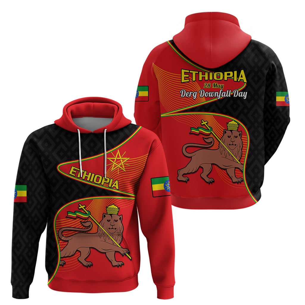 Ethiopia Derg Downfall Day Hoodie Ethiopian Lion of Judah LT14