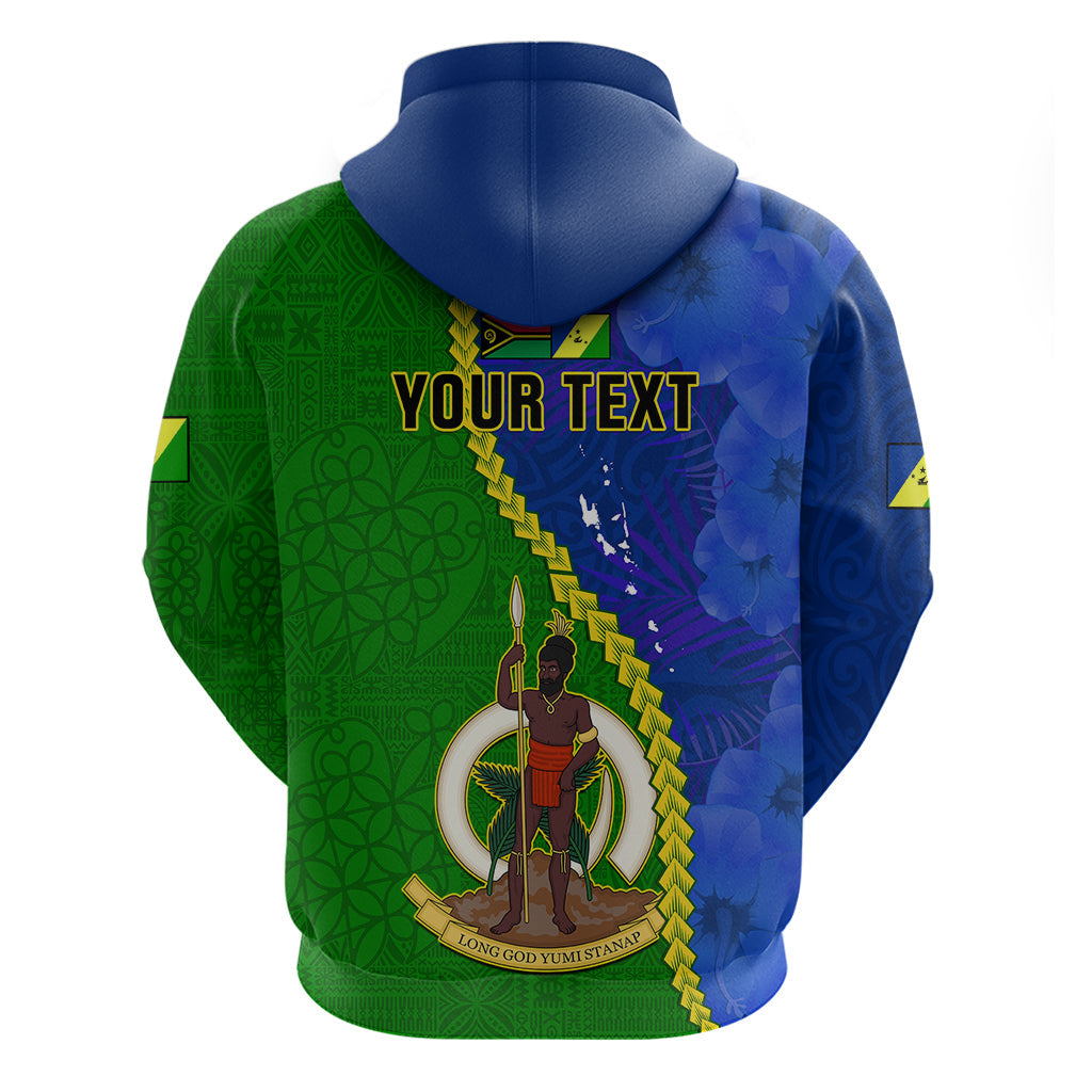 Personalised Vanuatu Malampa Province Hoodie Turtle Sand Drawing Unique Tapa Pattern LT14