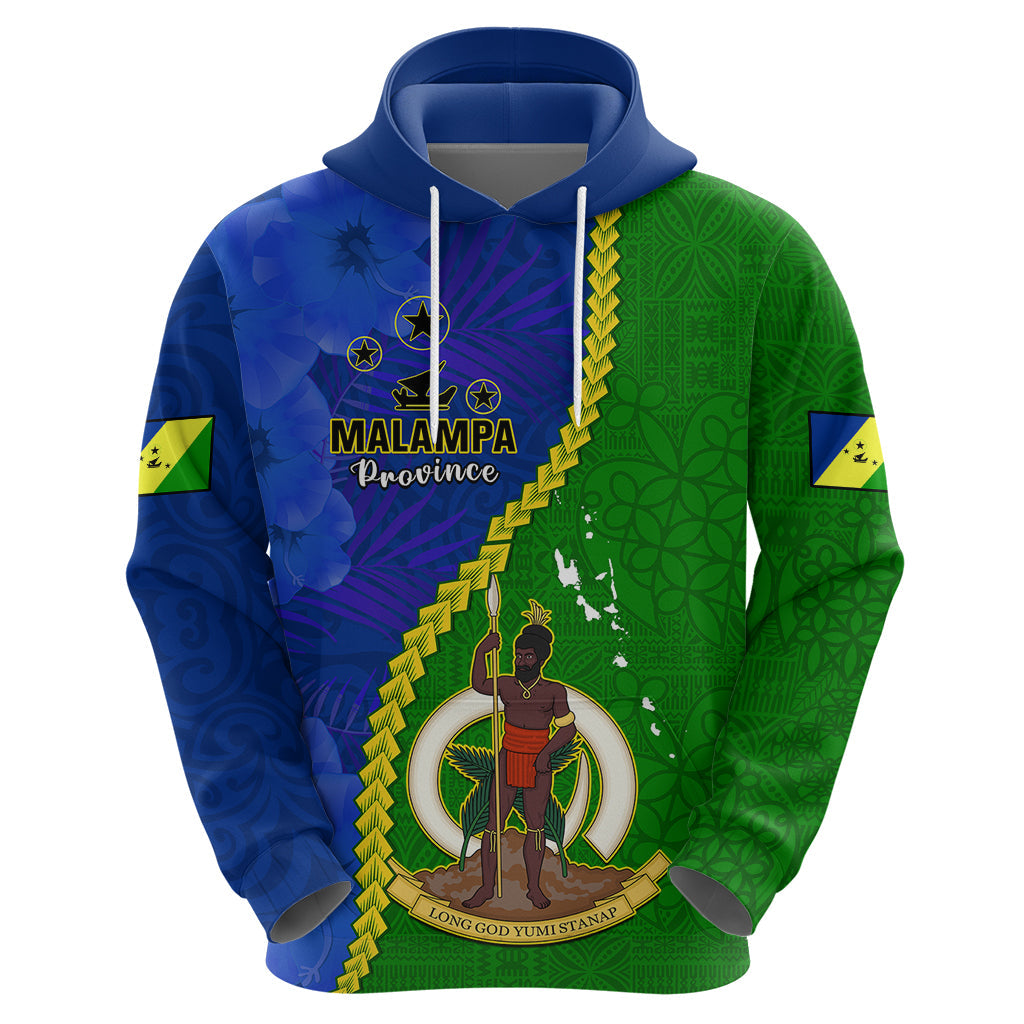 Personalised Vanuatu Malampa Province Hoodie Turtle Sand Drawing Unique Tapa Pattern LT14