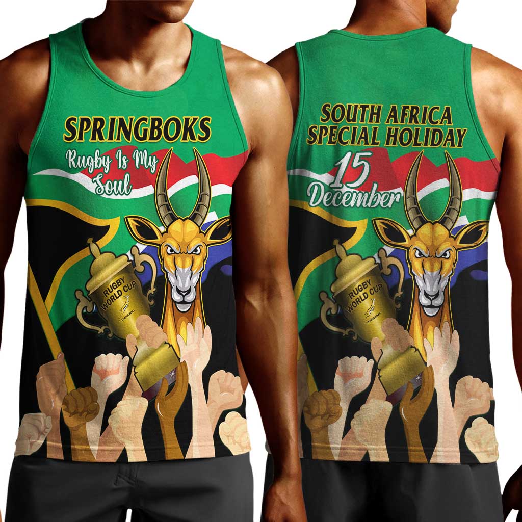 South Africa Special Holiday Men Tank Top Springboks Champions Celebration Rugby Is My Soul LT14