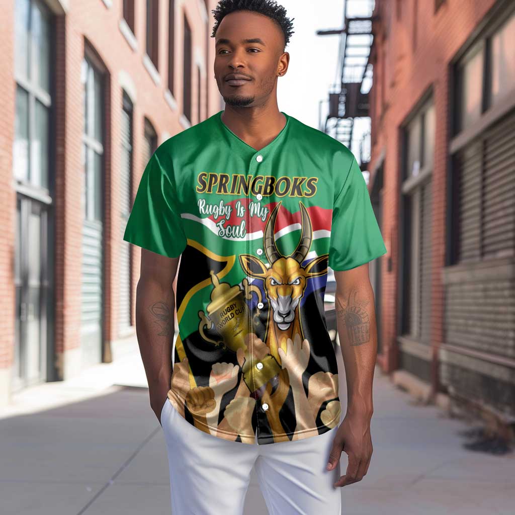Personalised South Africa Special Holiday Baseball Jersey Springboks Champions Celebration Rugby Is My Soul LT14