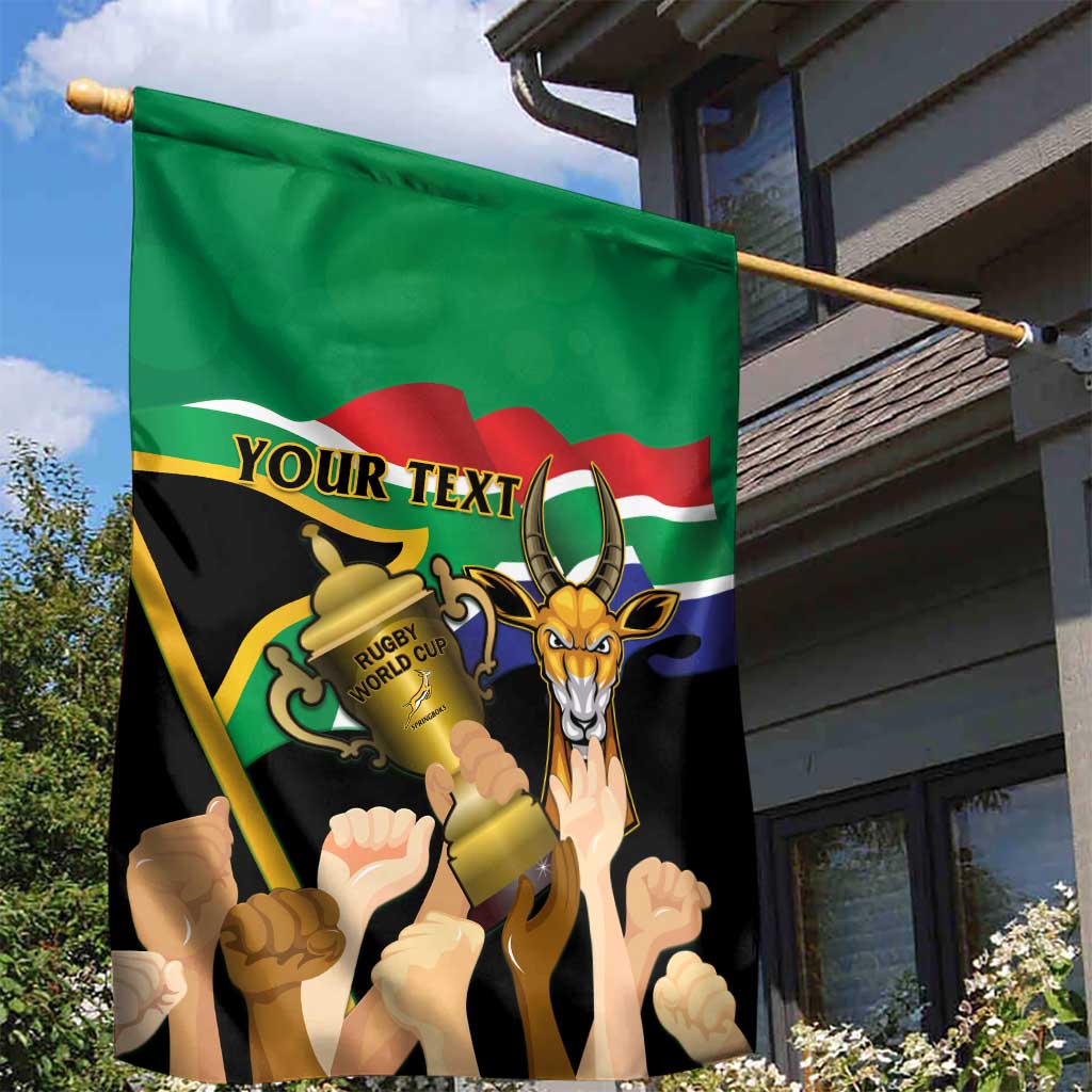 Personalised South Africa Special Holiday Garden Flag Springboks Champions Celebration Rugby Is My Soul LT14