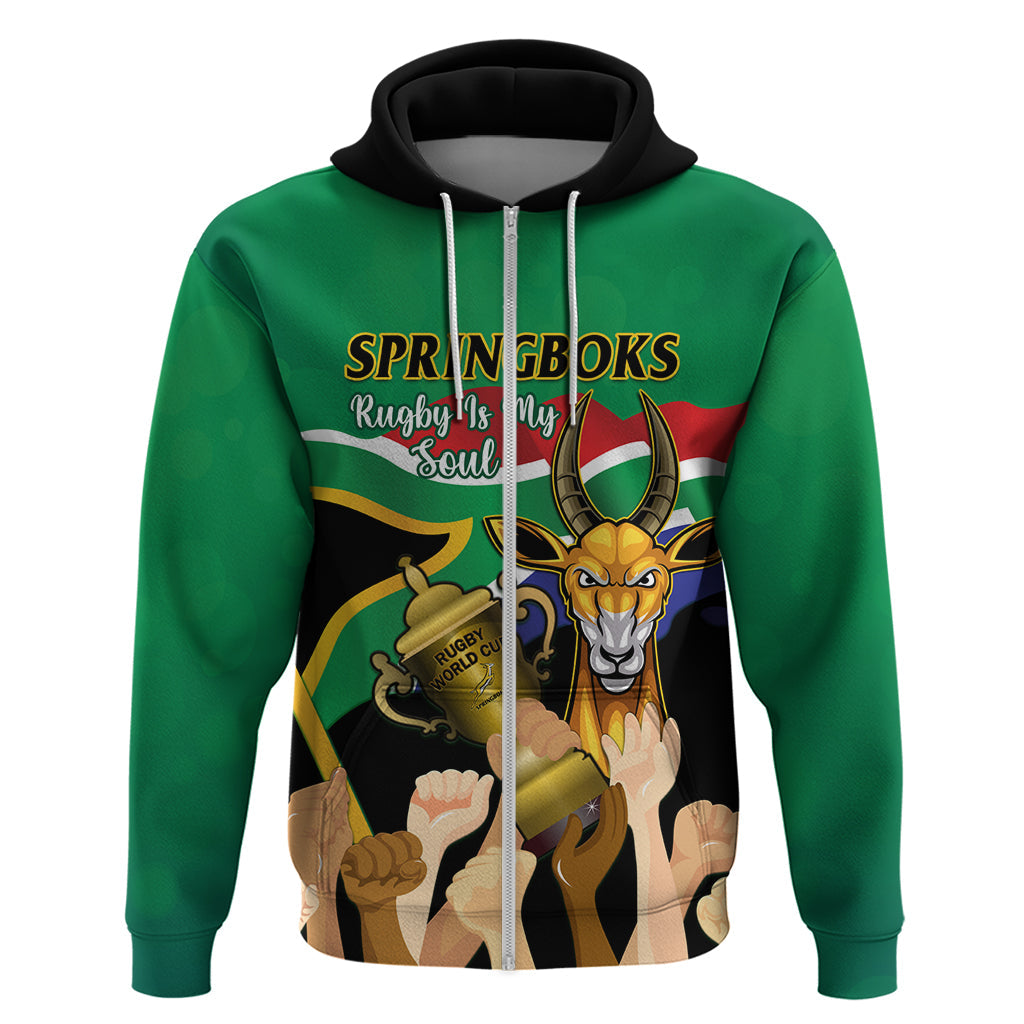 Personalised South Africa Special Holiday Hoodie Springboks Champions Celebration Rugby Is My Soul LT14