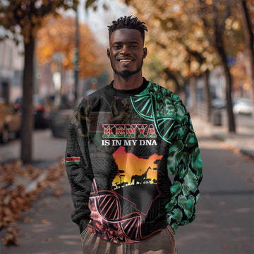 Afro Kenya Sweatshirt Kenyan Is In My DNA - Jamhuri Day LT14