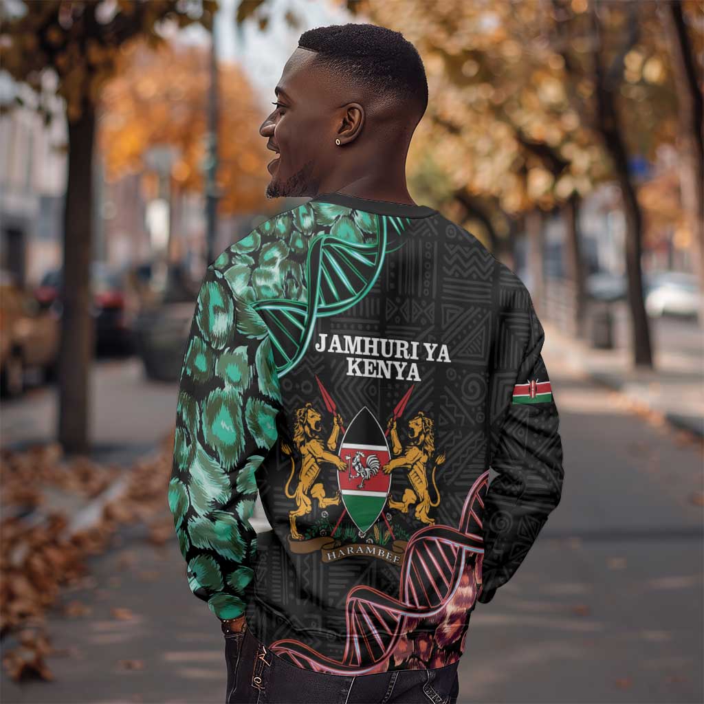 Afro Kenya Sweatshirt Kenyan Is In My DNA - Jamhuri Day LT14