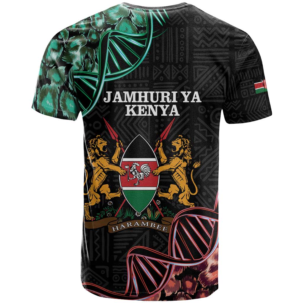 Afro Kenya T shirt Kenyan Is In My DNA - Jamhuri Day LT14