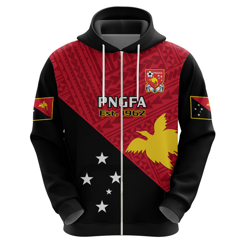 Papua New Guinea Football Hoodie Go PNG Polynesian Pattern Sporty Style LT14