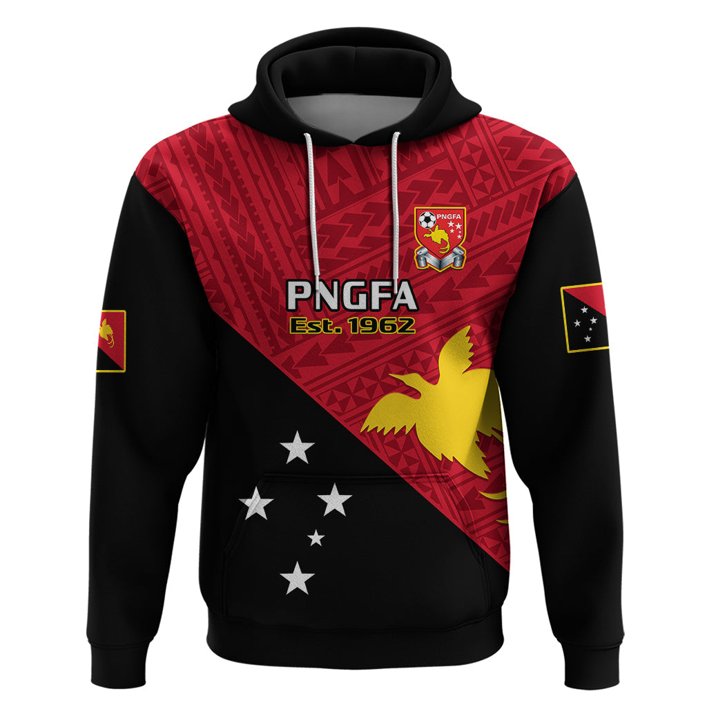 Personalised Papua New Guinea Football Hoodie Go PNG Polynesian Pattern Sporty Style LT14
