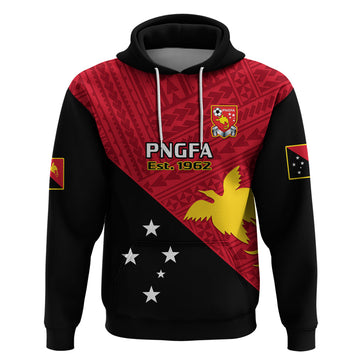 Personalised Papua New Guinea Football Hoodie Go PNG Polynesian Pattern Sporty Style LT14
