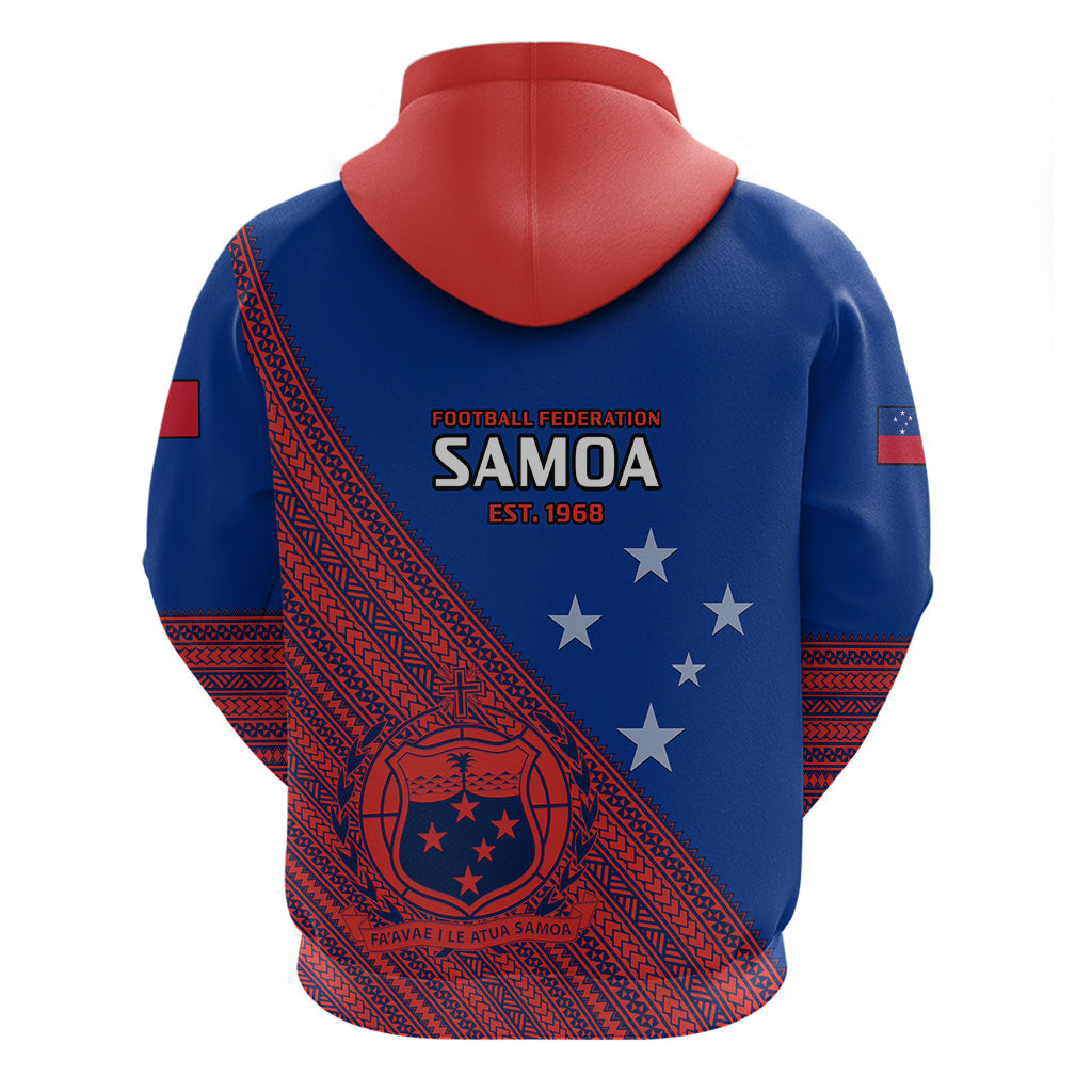 Samoa Football Hoodie Samoan Coat Of Arm Polynesian Sporty Style LT14