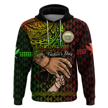 Polynesian Pride Father Day Hawaii Hoodie Kanaka Kakau Hauoli La Makuakane LT14