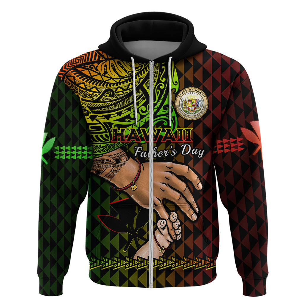 Polynesian Pride Father Day Hawaii Hoodie Kanaka Kakau Hauoli La Makuakane LT14