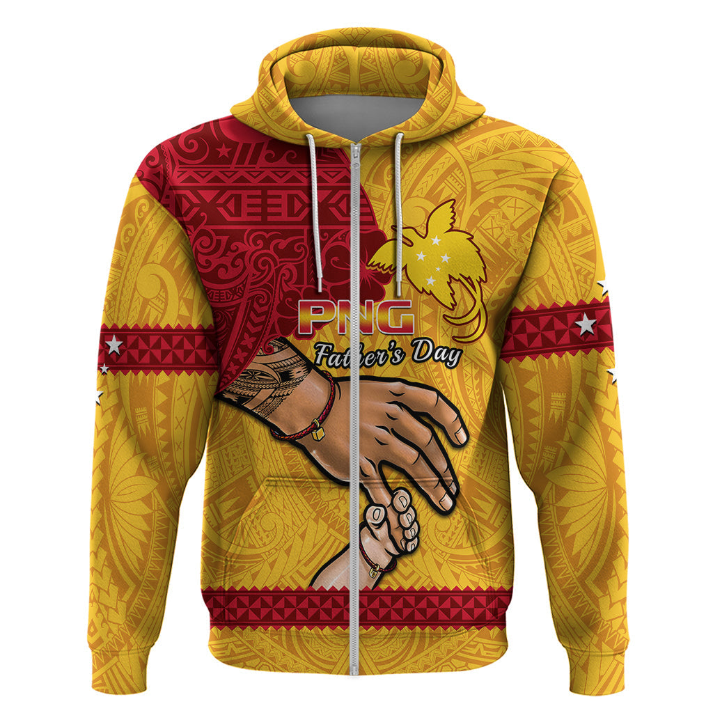 Polynesian Pride Father Day Papua New Guinea Hoodie PNG I Love You Dad Yellow Version LT14