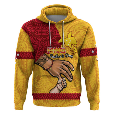 Personalised Father Day Papua New Guinea Hoodie PNG I Love You Dad Yellow Version LT14