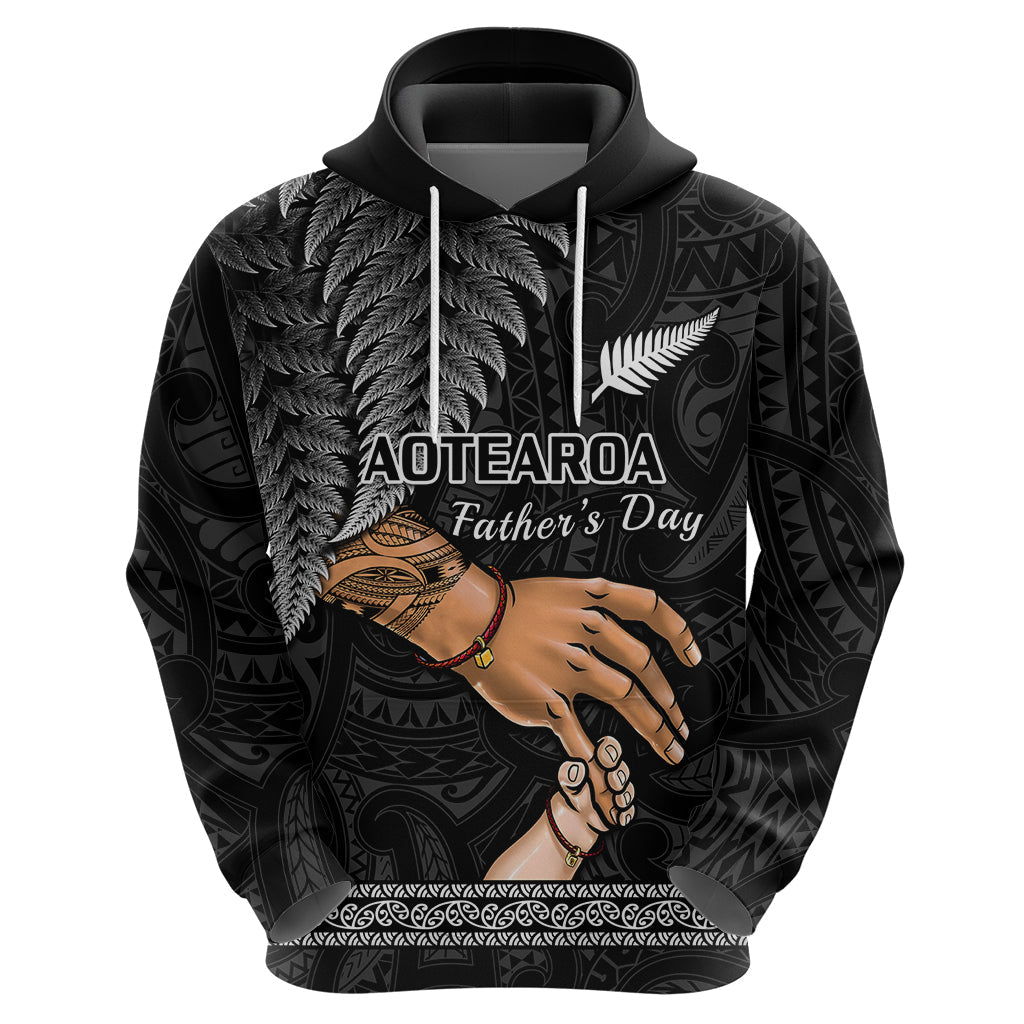 Polynesian Pride Father Day New Zealand Hoodie Aotearoa Maori Fern I Love You Dad LT14