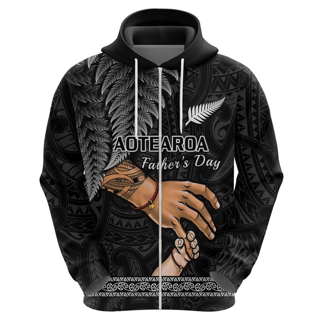 Polynesian Pride Father Day New Zealand Hoodie Aotearoa Maori Fern I Love You Dad LT14