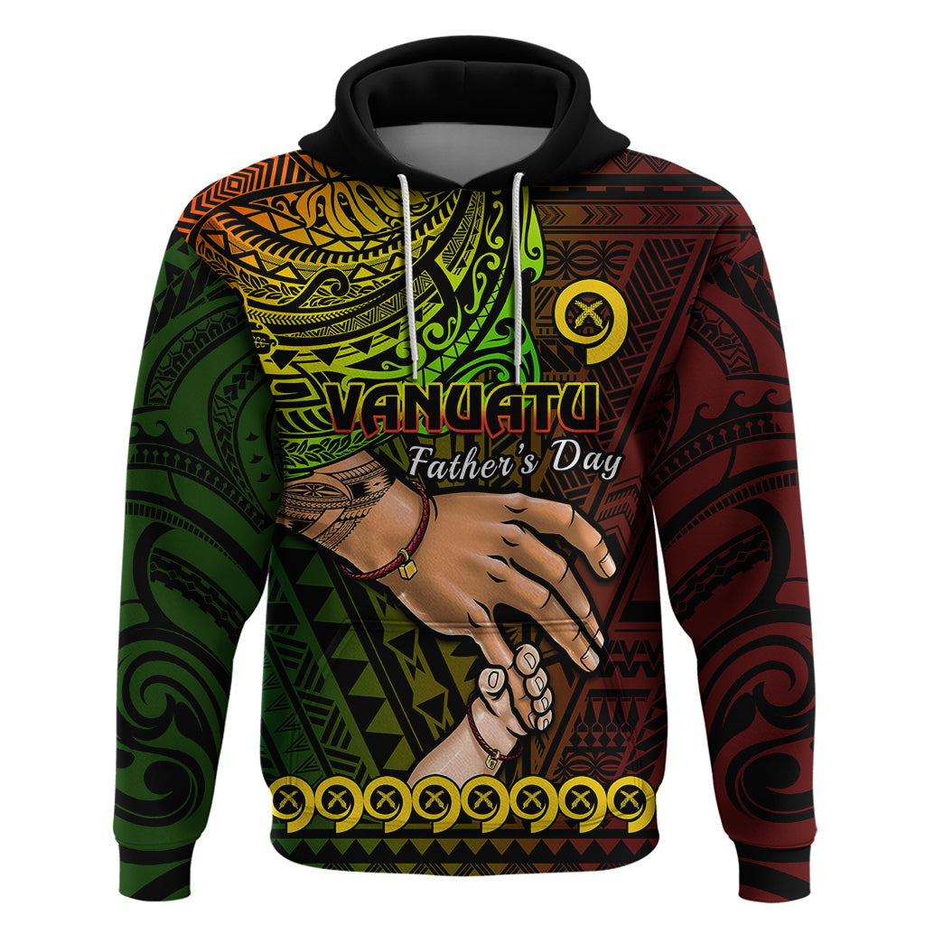 Polynesian Pride Father Day Vanuatu Hoodie I Love You Dad Reggae Version LT14