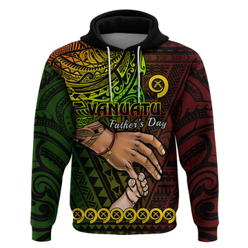 Polynesian Pride Father Day Vanuatu Hoodie I Love You Dad Reggae Version LT14