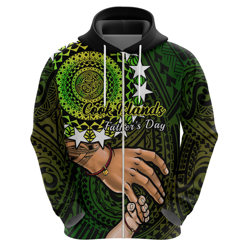 Polynesian Pride Father Day Cook Islands Hoodie I Love You Dad Kuki Airani Turtle Pattern LT14