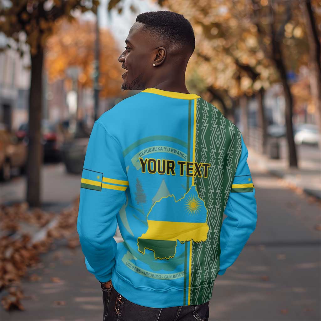 Personalised 1 July Independence Day Rwanda Sweatshirt African Imigongo Happy 61st Anniversary LT14