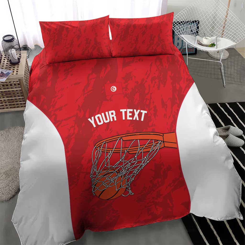 Afro Basketball Custom Tunisia Bedding Set Go Champions Eagles of Carthage LT14