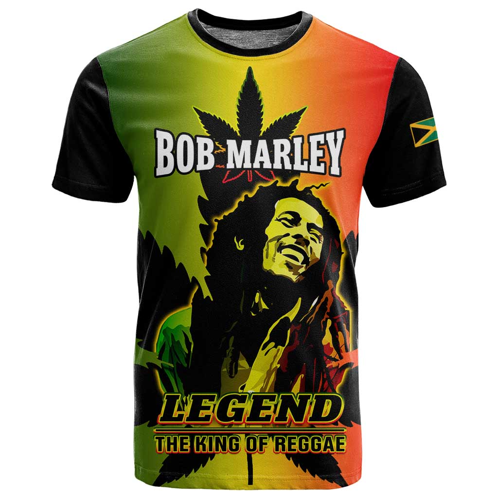 Afro Jamaica Legend Bob T shirt The King Of Reggae LT14