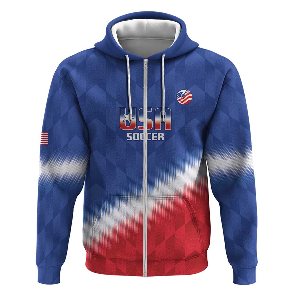 Custom United States Soccer Hoodie 2025 Go USA Sporty Style LT14