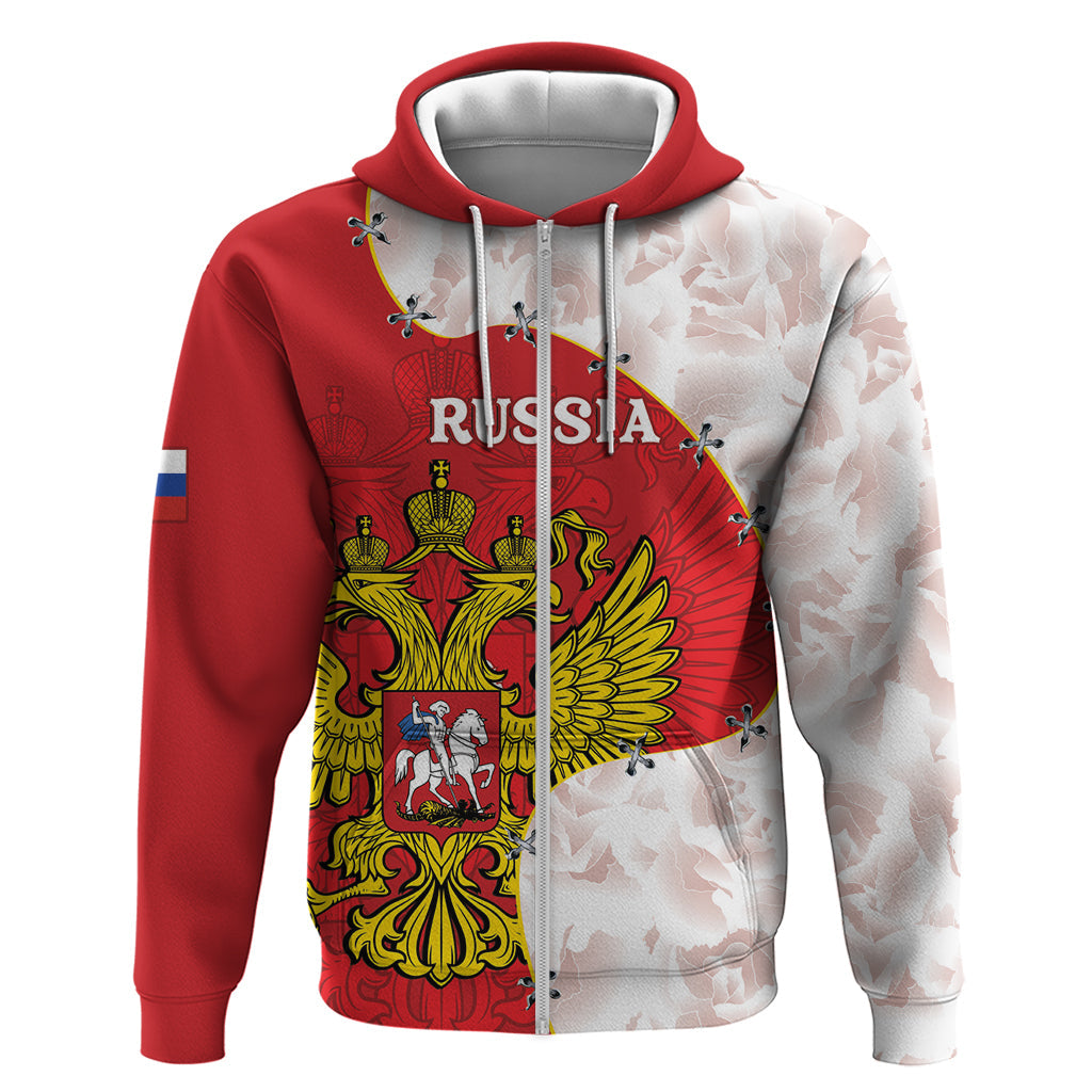 Russia Independence Day Hoodie Coat Of Arms With Map LT14