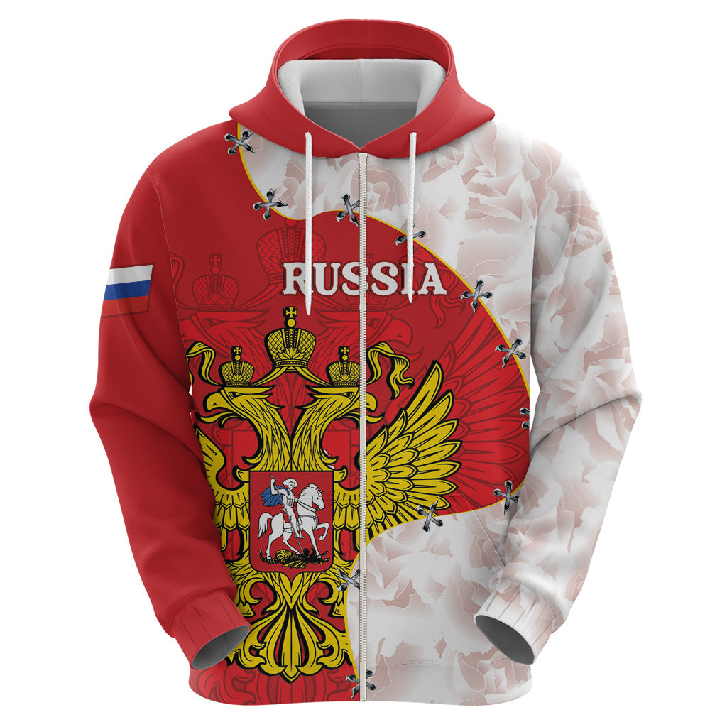 Russia Independence Day Hoodie Coat Of Arms With Map LT14