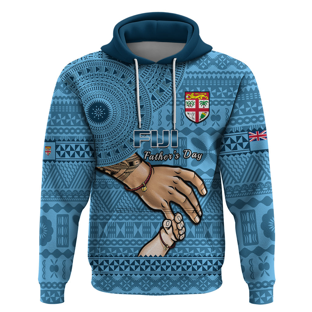 Polynesian Pride Father Day Fiji Hoodie I Love You Dad Fijian Tapa Pattern LT14