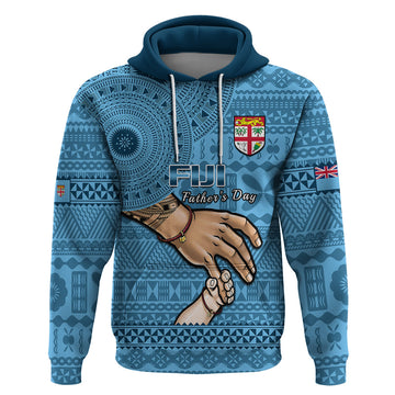 Polynesian Pride Father Day Fiji Hoodie I Love You Dad Fijian Tapa Pattern LT14