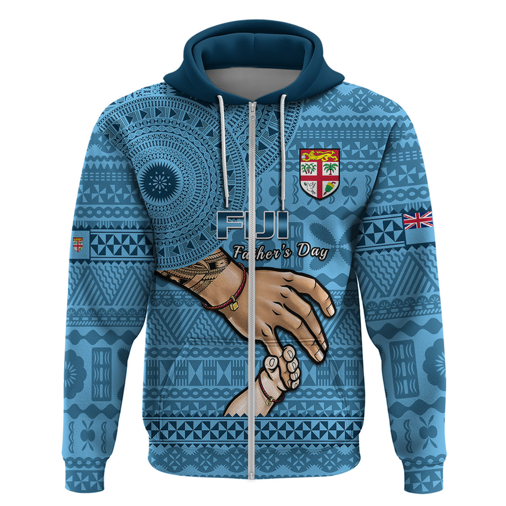 Polynesian Pride Father Day Fiji Hoodie I Love You Dad Fijian Tapa Pattern LT14